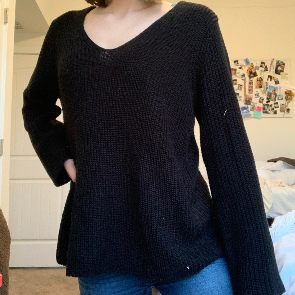 Black Vneck Sweater